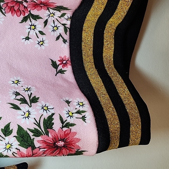 Rodarte printed mini sweatshirt dress  embroidered and glitter accents SZ Meduim - Picture 12 of 16